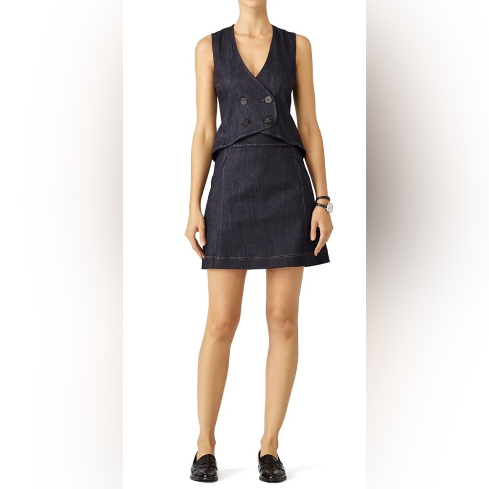 Derek Lam 10 Crosby Denim Mini Dress Size 6 EUC